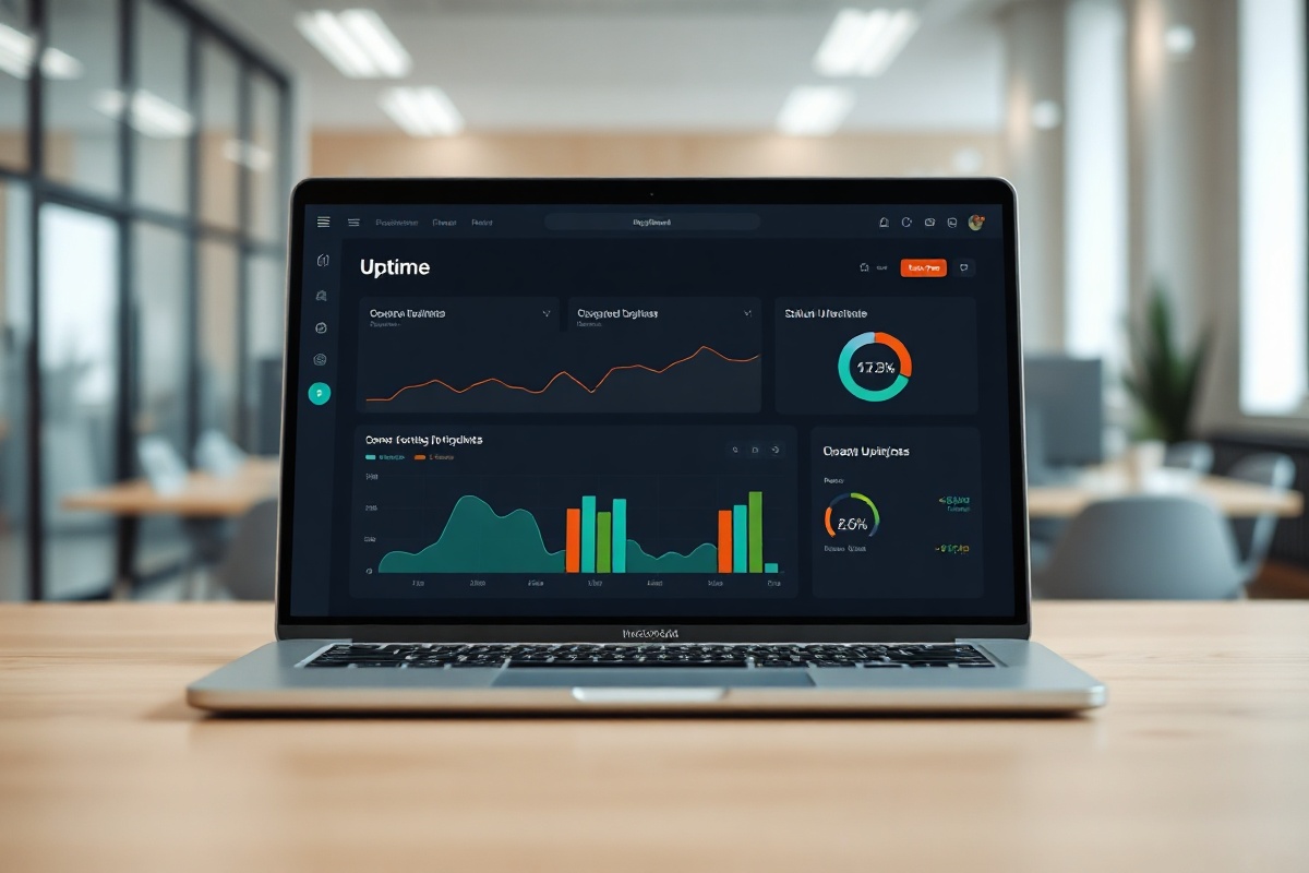 PingKit analytics dashboard displaying uptime percentages, incident timeline, and response time charts for multiple endpoints